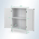 Bathroom Floor Storage Double Door Cupboard Cabinet