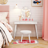Kids Vanity Set with Lighted Mirror with Adjustable Brightness and Large Drawer