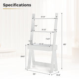Ladder Shelf Desk Bookcase with Countertop  Drawer and 2 Shelves