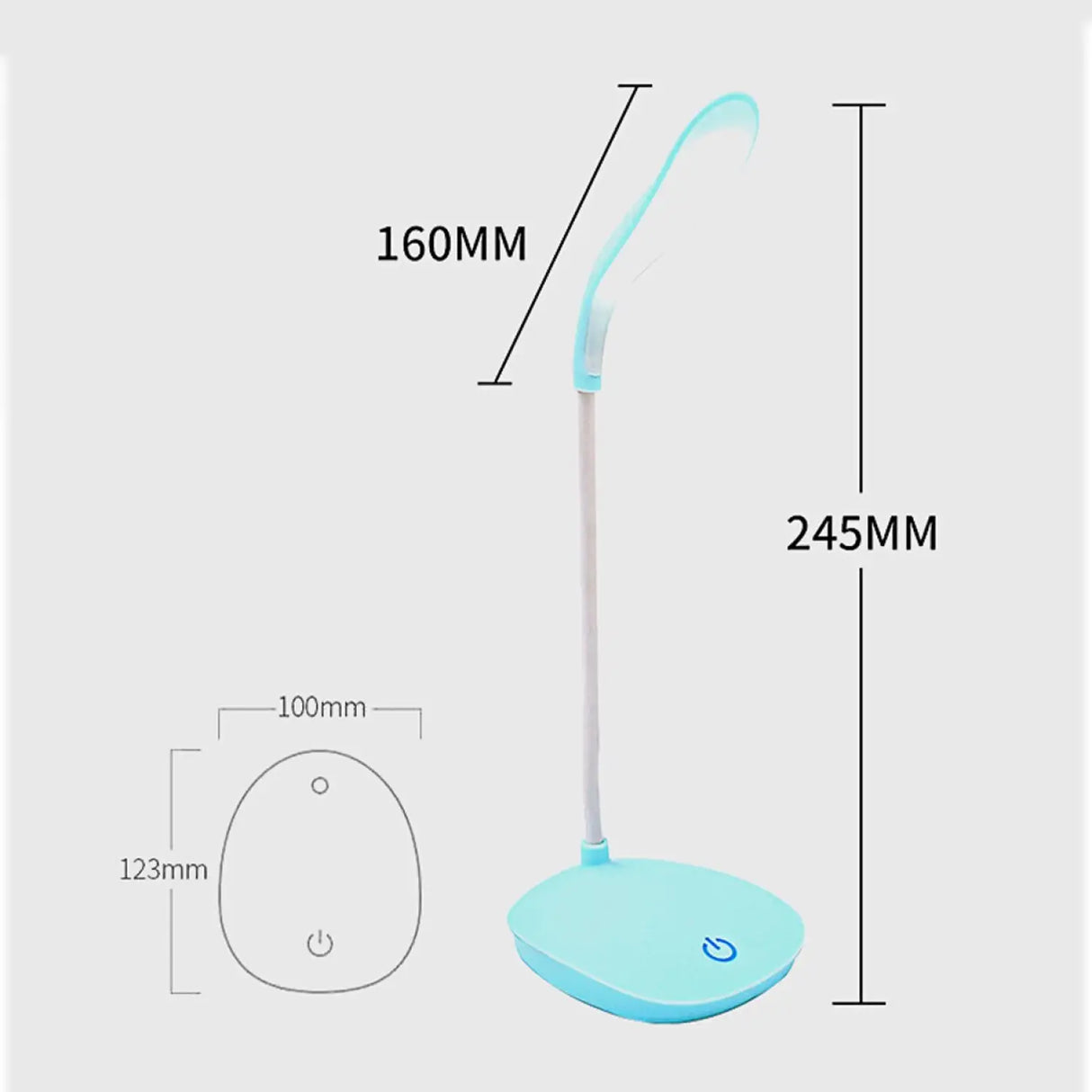 LED Table Lamp for Office Desk or Nightstand with Touch Control Light