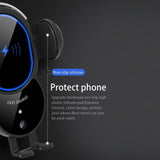10W Wireless Triangle Mount Automatic Clamping Car Fast Charger