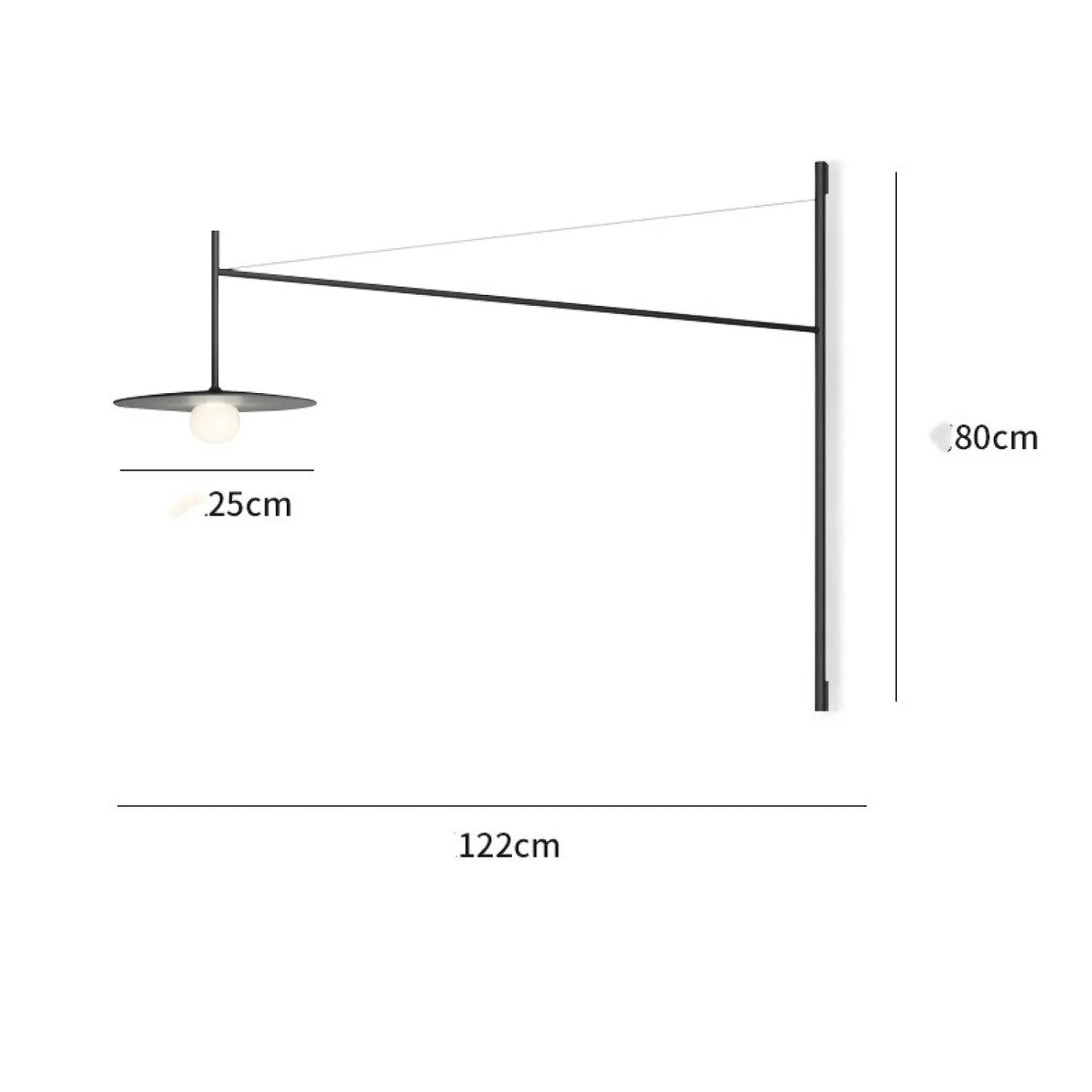 Modern Geometric Wall Light for Hallway and Restaurant Interiors