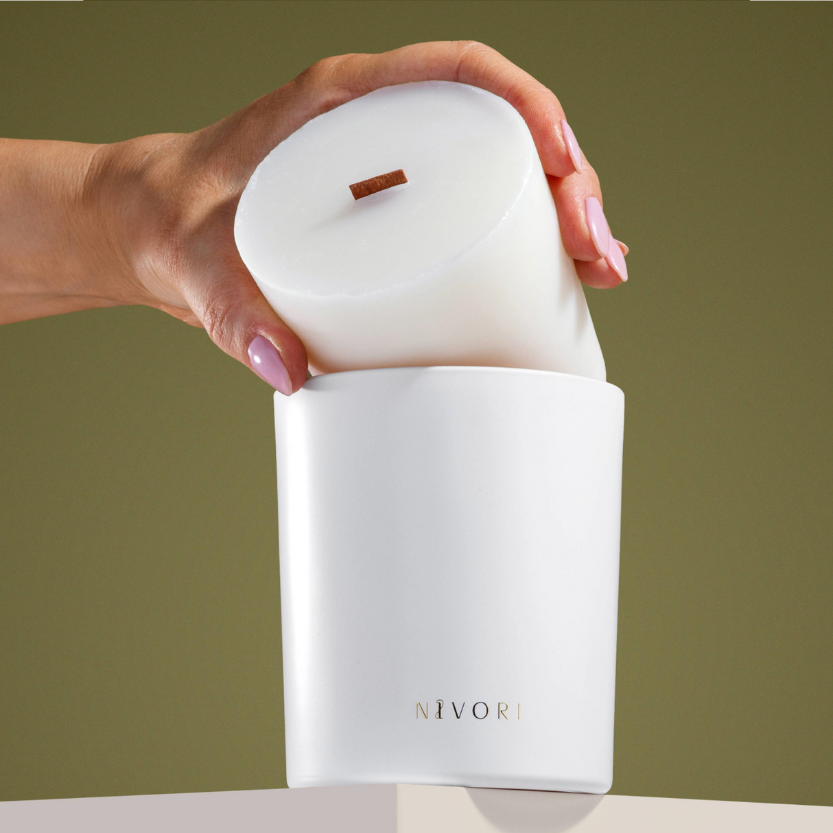 Pink Palms Candle | Apricot + Basil