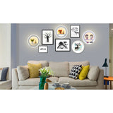 Nordic Crystal Circular Lamp with Simple LED Design for Living Room & Bedroom