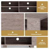Console Storage Entertainment Media Wood TV Stand