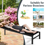 6-Position Chaise Lounge Chairs with Rustproof Aluminium Frame