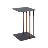C Side Table (22" H)  - Steel + Wood