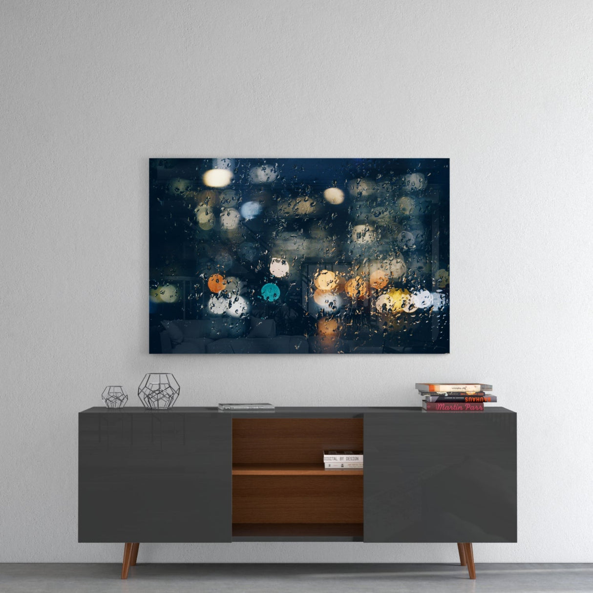 Rain Glass Wall Art