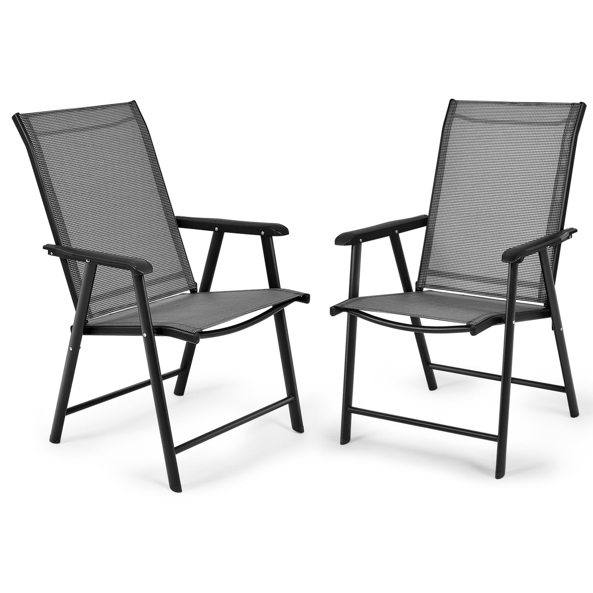 4-Pack Patio Folding Chairs Portable for Outdoor Camping