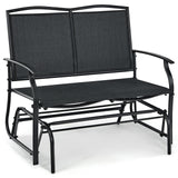 Outdoor Iron Patio Rocking Chair for Backyard and Lawn