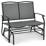 Outdoor Iron Patio Rocking Chair for Backyard and Lawn