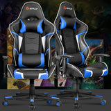 Lumbar Support  Massage Gaming Reclining Racing Chair