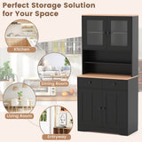 Pantry Cabinet with 2 Removable Shelves