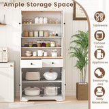Pantry Cabinet with 2 Removable Shelves