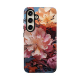 PAINT SWIRL FLOWERS | Tough Phone Case