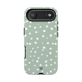 PASTEL GREEN DOTS | Tough Phone Case