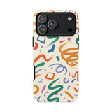 DOODLE BRUSH STROKES | Tough Phone Case