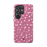 BLUSH RED DOTS | Tough Phone Case