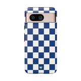 BLUE WHITE CHECKERBOARD | Tough Phone Case