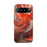 WHITE FIRE PAINT SWIRL | Tough Phone Case