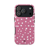 BLUSH RED DOTS | Tough Phone Case