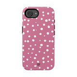 BLUSH RED DOTS | Tough Phone Case