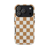 CHESTNUT CHECKERBOARD | Tough Phone Case