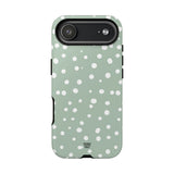 PASTEL GREEN DOTS | Tough Phone Case