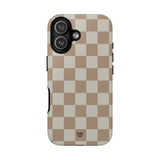 NEUTRAL CHECKERBOARD | Tough Phone Case