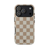 NEUTRAL CHECKERBOARD | Tough Phone Case