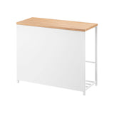 Entryway Storage Organizer & Bench (18" H)  - Steel + Wood