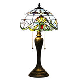 Purple Tiffany Lamp in Baroque Glass Style