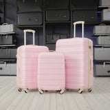3 Piece Luggage Set Hardside Spinner Suitcase with TSA Lock 20' 24'