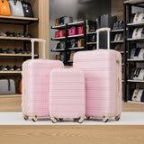 3 Piece Luggage Set Hardside Spinner Suitcase with TSA Lock 20' 24'
