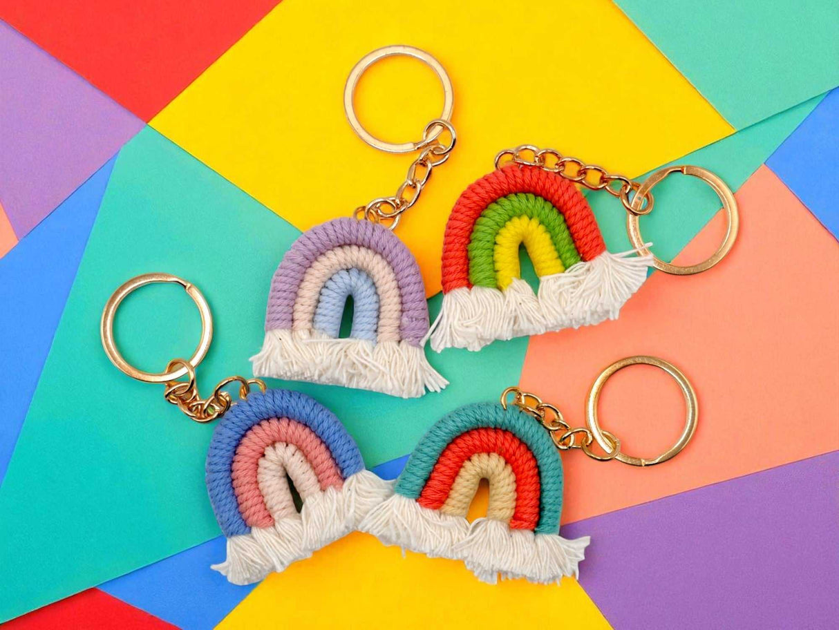 Cutie Pastel Rainbow Keychain and Bag Charm