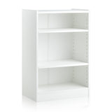 3-Tier Bookcase Open Display Rack Cabinet with Adjustable Shelves