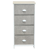 Chest Storage Tower Side Table Display Storage with 4 Drawers
