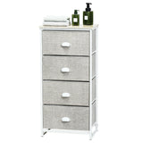 Chest Storage Tower Side Table Display Storage with 4 Drawers