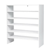 3 Pieces 31-Inch Stackable Multi-Shape Shoe Rack