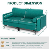 Modular 1/2/3/4-Seat L-Shaped Sectional Sofa Couch with Socket USB Port-2