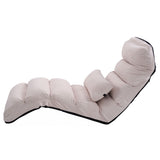 Folding Lazy Sofa Chair Stylish Sofa Couch Beds Lounge Chair W/Pillow