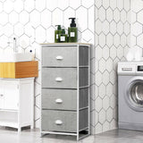 Chest Storage Tower Side Table Display Storage with 4 Drawers