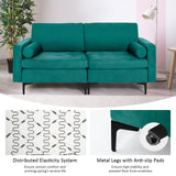 Modular 1/2/3/4-Seat L-Shaped Sectional Sofa Couch with Socket USB Port-2