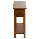 End Table Bedside Sofa End Table Narrow Nightstand with Wooden Legs