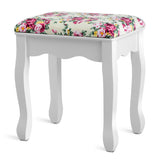 Makeup Vanity Table Set Girls Dressing Table with Drawers Oval Mirror