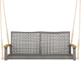 2-Person Patio Wicker Hanging Swing Chair