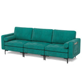 3-Seat Sofa Sectional with Side Storage Pocket and Metal Leg-3