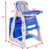 3 in 1 Infant Table and Chair Set Baby High Chair