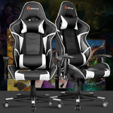 Lumbar Support  Massage Gaming Reclining Racing Chair