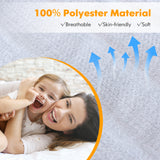 Safe Electric Heated Mattress Pad with 4 Size 8 Temperature 10-Hour Timer